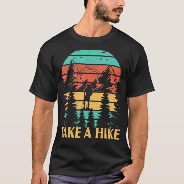 Camiseta Os Homens Seguem Um Caminho Para Um Caminho De Hik (Frente)