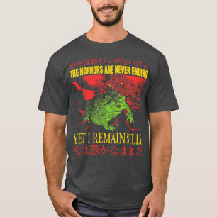 Camiseta Os horrores nunca acabam com o chapéu do Sapo