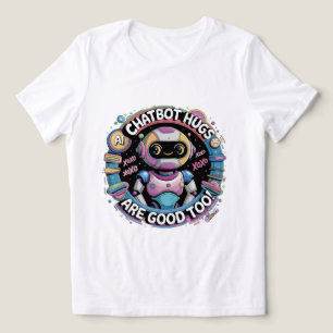 Camiseta Os Hugs De Chatbot São Bons Para Os Robôs. ハ ト ボ ャ