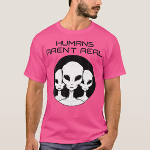 Camiseta Os Humanos Não Fazem Alienígena Engraçada No Espaç
