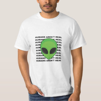 Camiseta Os humanos não são Impressões Alienígenas de camis