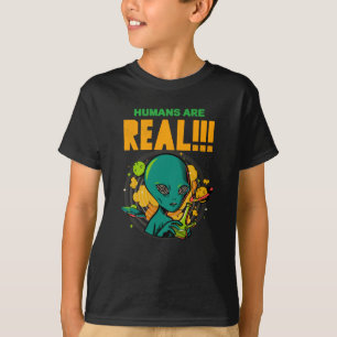 Camiseta Os humanos são REAIS!!!!! Ilustrador de Alienígena