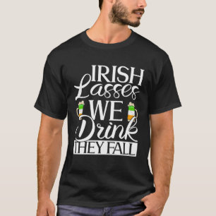 Camiseta Os Irlandeses Bebem Que Querem Dia de São Patrício