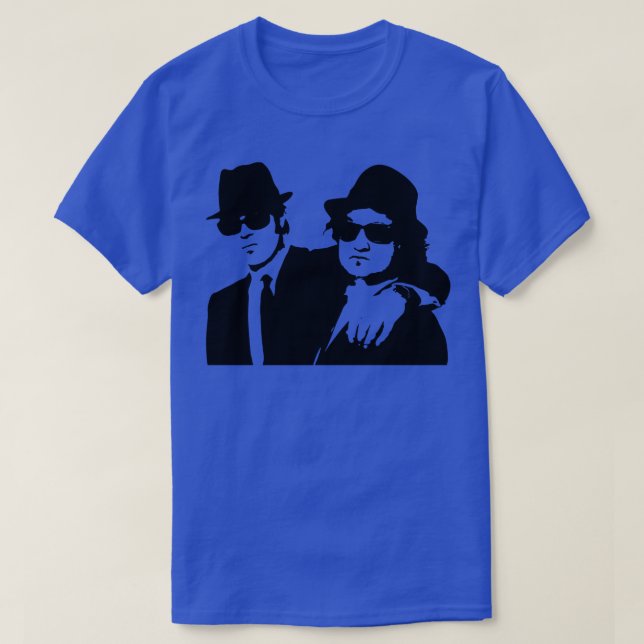 Camiseta Os Irmãos Blues limpam o design (Frente do Design)