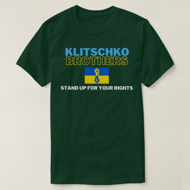 Camiseta Os Irmãos Klitschko Defendem Os Seus Direitos (Frente do Design)