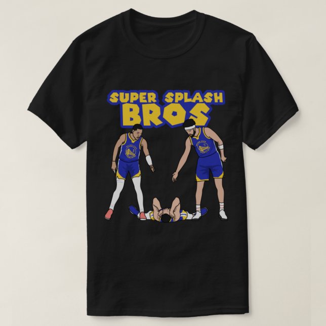 Camiseta os irmãos splash do basquete (Frente do Design)