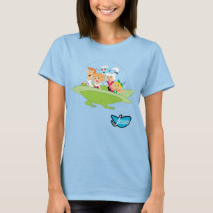 Camiseta Os Jetsons Carro Voador Familiar
