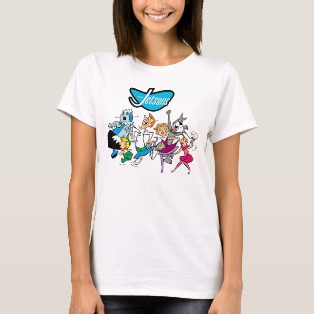 Camiseta Os Jetsons | Festa de dança familiar (Frente)