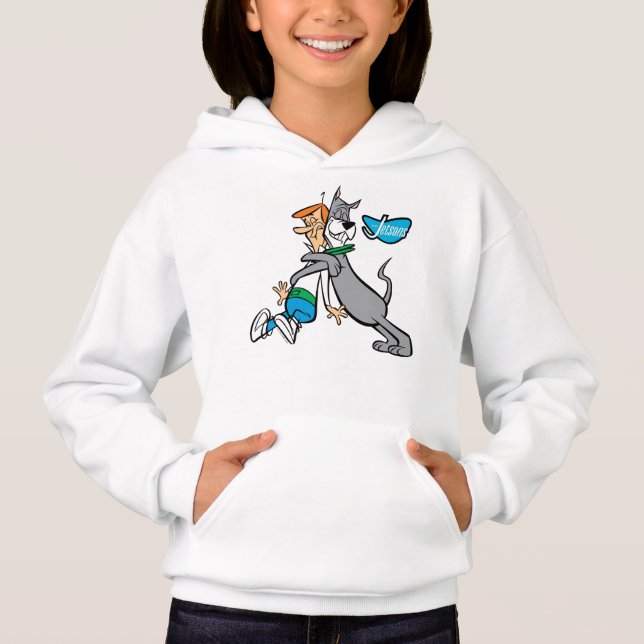 Camiseta Os Jetsons | George & Astro Hug (Frente)