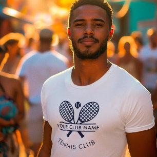 Camiseta Os Jogadores Da Equipe Do Clube Do País De Tênis