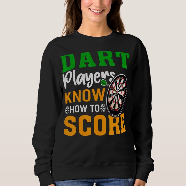 Camiseta Os Jogadores Dart Sabem Como Pontuar (Frente)