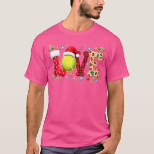 Camiseta Os Jogadores Do Tênis De Natal Engraçado Adoram