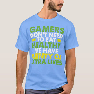 Camiseta Os jogadores não precisam comer garoto vermelho do