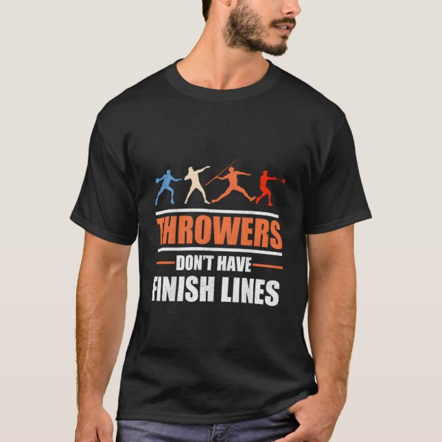 Camiseta Os Jogadores Não Têm Linhas Finas No Disco Javelin (Frente)