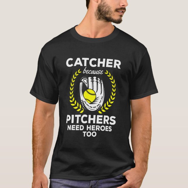 Camiseta Os Jogadores Precisam Daqui Também Do Softball Pla (Frente)