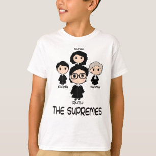 Camiseta Os juizes do Tribunal Supremos RBG de SUPREMES