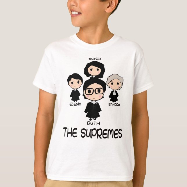 Camiseta Os juizes do Tribunal Supremos RBG de SUPREMES (Frente)