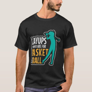 Camiseta os layouts são para o golfe de basquete