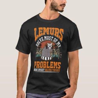 Camiseta Os lêmures resolvem a maioria dos meus problemas, 