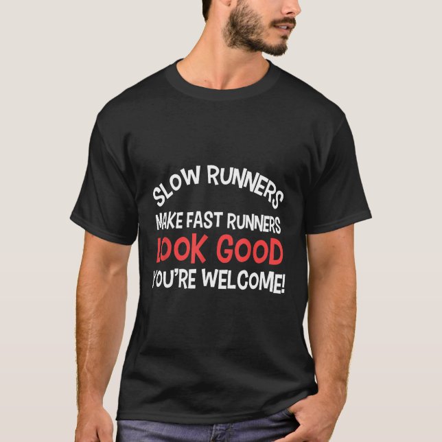 Camiseta Os Lentos Caçadores Fazem Os Caçadores Rápidos Par (Frente)