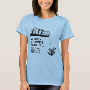 CAMISETA OS LIVROS COMETEM O SUICÍDIO