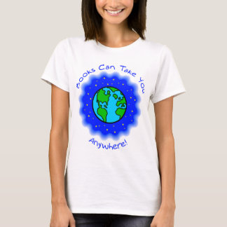 Camiseta Os livros podem tomar-lhe senhoras a boneca T, 6