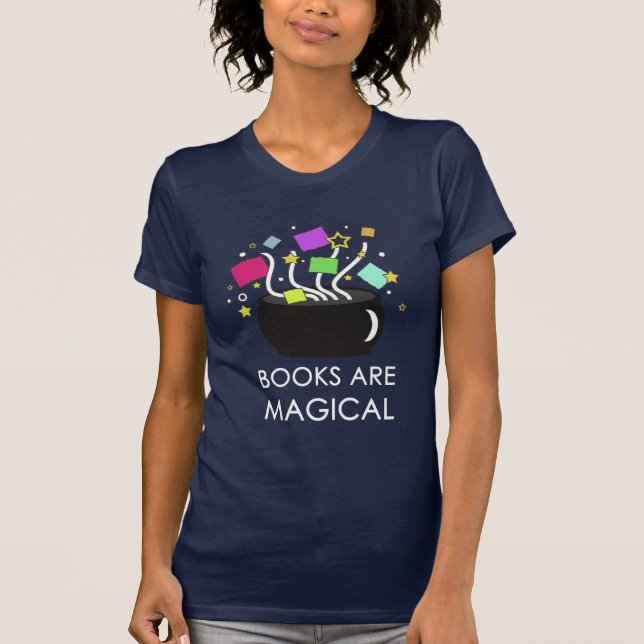 Camiseta Os livros são mágicos (Frente)