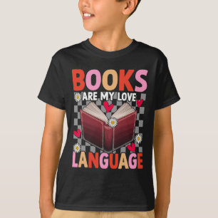 Camiseta Os livros são minha linguagem do amor Amante da le