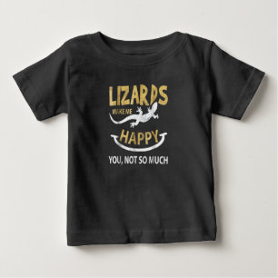 Camiseta Os Lizards me fazem feliz. Você, não tanto