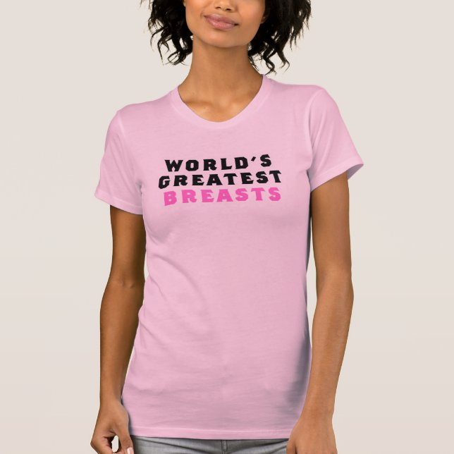 Camiseta Os maiores peitos do mundo (Frente)