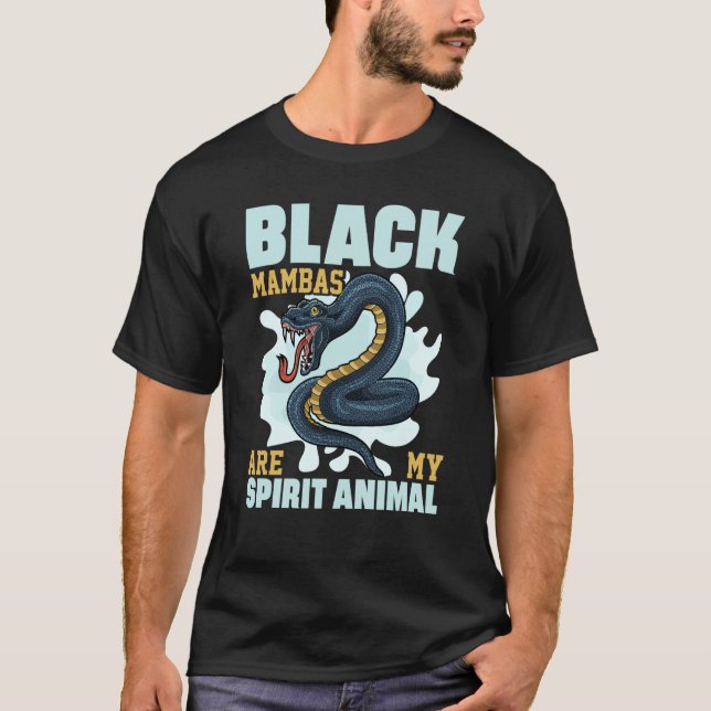 Camiseta Os Mambas Negros São Os Meus Cobras De Animais Esp (Frente)