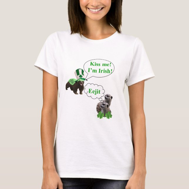 Camiseta Os meerkats do v do texugo de mel (Frente)