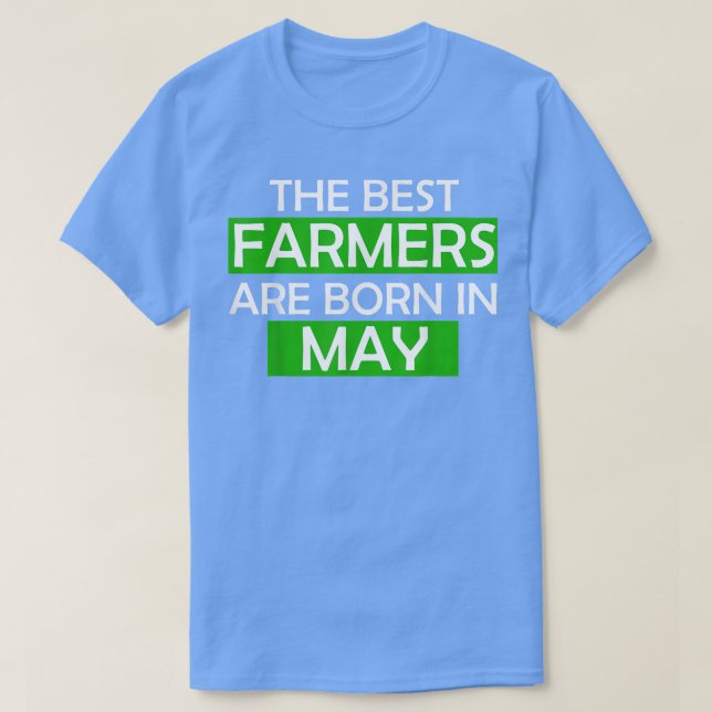 Camiseta Os melhores agricultores são nasceres no presente  (Frente do Design)