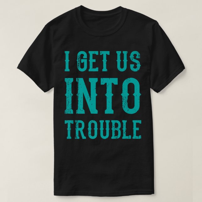 Camiseta Os Melhores Amigos Correspondendo Eu Nos Engano (Frente do Design)