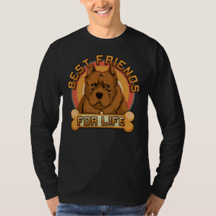 Camiseta Os Melhores Amigos Da Pit Bull Para O Proprietário