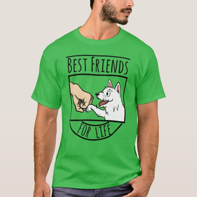 Camiseta Os Melhores Amigos Para A Família Life (Frente)