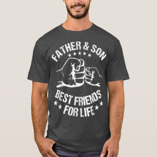 Camiseta Os Melhores Amigos Para A Vida Pai Filho Fist Bump