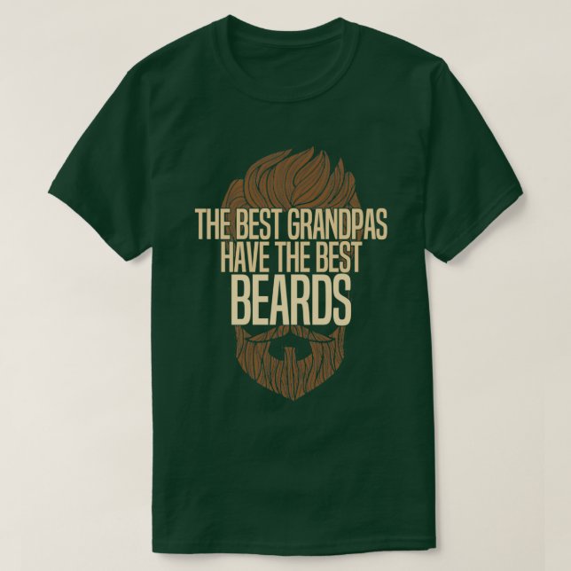Camiseta Os Melhores Avós Têm As Melhores Barbas (Frente do Design)