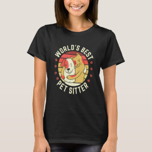 Camiseta Os Melhores Crianças De Peles Pet Sitter São A Min