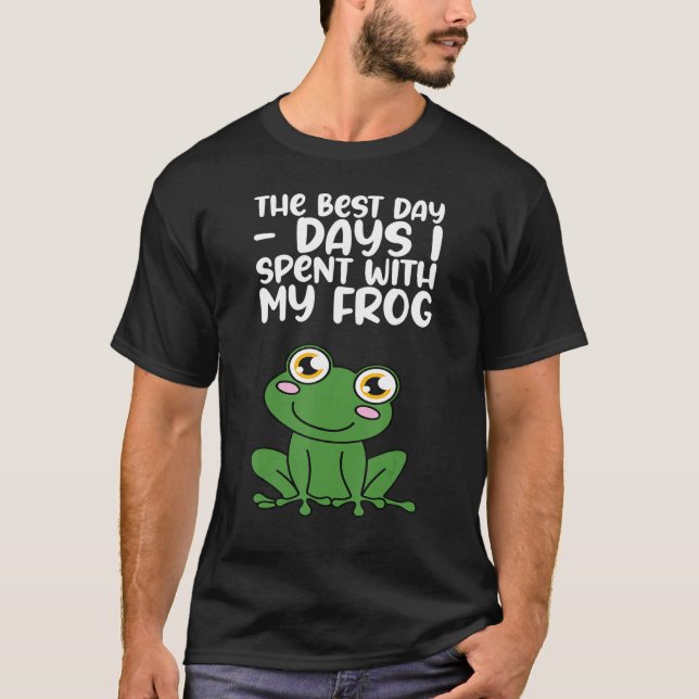 Camiseta Os Melhores Dias Que Passei Com O Meu Sapo (Frente)