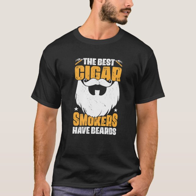 Camiseta Os Melhores Fumadores De Cigarro Têm Charuto (Frente)