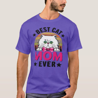 Camiseta Os melhores gatos Mãe Dia da Mãe Catmama Gato Frit