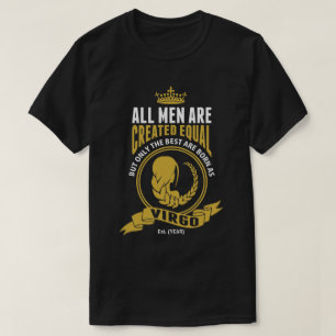 Camiseta Os melhores homens são nascidos como o Virgo