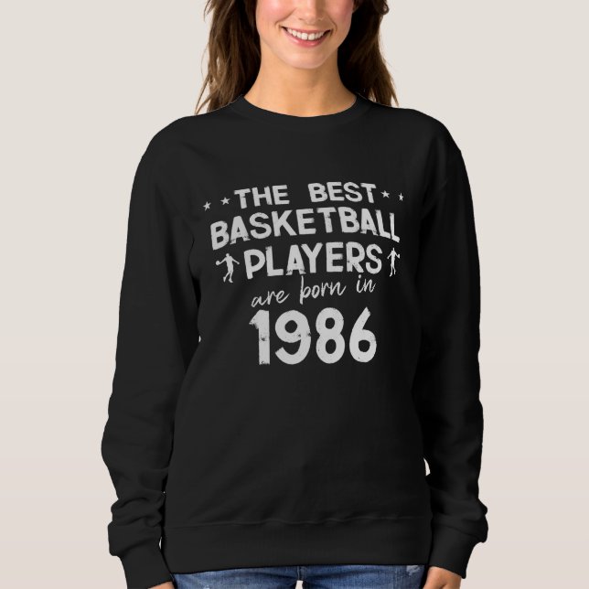Camiseta Os melhores jogadores de basquetebol nascem em 198 (Frente)