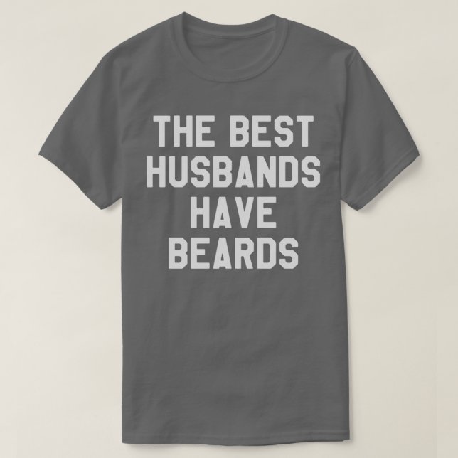 Camiseta Os Melhores Maridos Beard Beard Ideia De Presente  (Frente do Design)