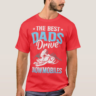 Camiseta Os melhores Pais acionam moventes de neve Dia de o