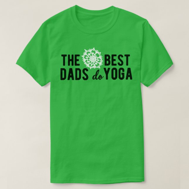 Camiseta Os melhores pais fazem yoga white (Frente do Design)