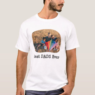 Camiseta Os melhores PAIS já carregaram sua foto horizontal