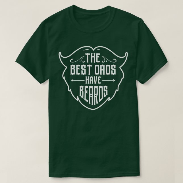 Camiseta Os melhores Pais têm barba Pai barbuda barba de ba (Frente do Design)