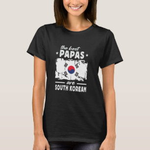Camiseta Os Melhores Papais são Dia dos Pais Sul-Coreanos S
